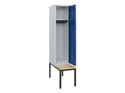 locker met bank,HxBxD 1950x400x815mm,1vak,vak B 400mm,cilinderslot