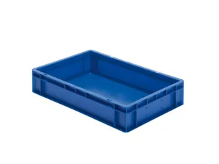 Euronorm-stapelbak 22l 120x600x400mm Wanden/bodem Gesloten Blauw - 1