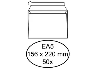 Envelop Hermes Bank Ea5 156x220mm 80gr 50st Wit Zelfklevend - 1