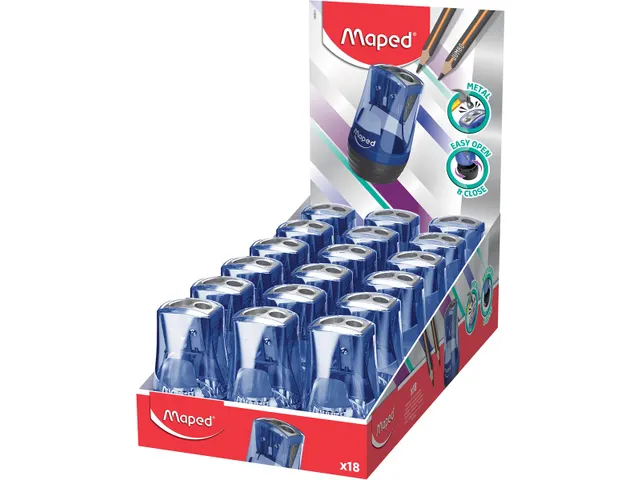 taille-crayon Tonic Métal 2 trous, boîte de 18 pièces