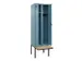 locker met bank,voor scheiding van kleding,HxBxD 2120x600x815mm,2vak