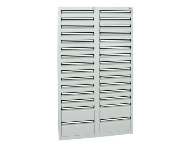 ladekast HxBxD 1800x1000x500mm 30laden vergrendeling RAL7035