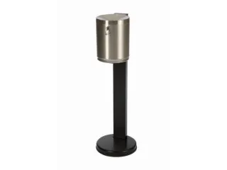 Staande asbak van RVS,H 825mm,RVS - 2