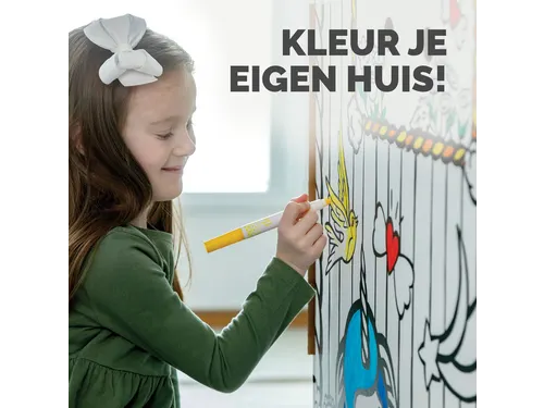 Kartonnen speelhuis XL Eenhoorn Bankers Box Play inkleurbaar