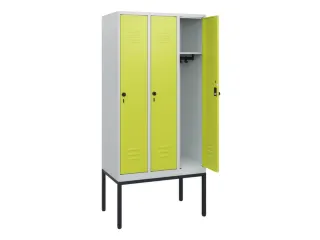 locker,HxBxD 1950x900x500mm,3vak,vak B 300mm,draaigrendel - 2