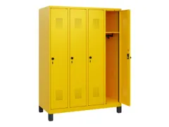 schoollocker,HxBxD 1630x1200x500mm,4vak,vak B 300mm,draaigrendel