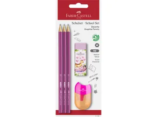 Potlood Faber-Castell 1111 HB schoolset 5 stuks op blister - 4