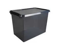 Comfort Line opbergbox 72L transparant grijs - 60x40x42cm