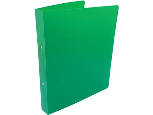 ringmap, voor ft A4, uit PP, 2 ringen van 25mm, groen