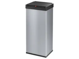afvalbak,52l,HxBxD 763x339x260mm,romp staal zilverkleurig