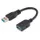 USB 3.0 A naar A verlengkabel mannelijk / vrouwelijk 15cm Zwart