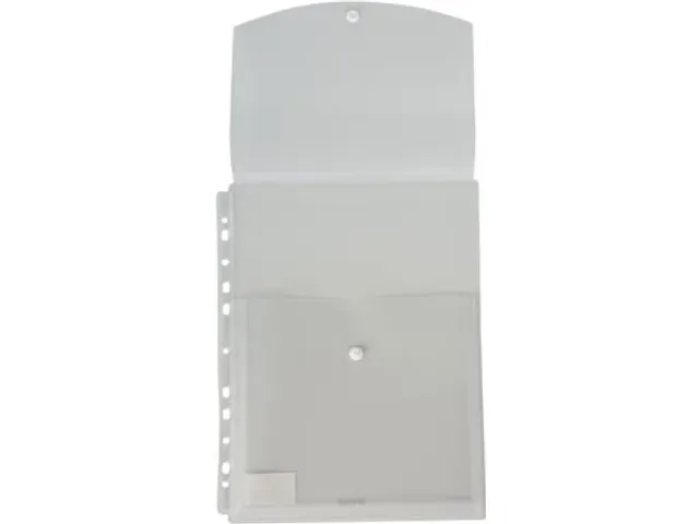 Harmonica Showtas A4 Met Flap en balg Wit, pak 10 stuks