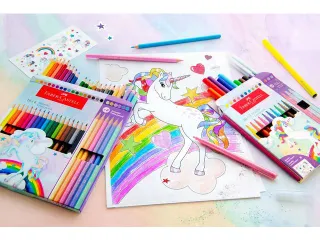 Kleurpotlood Faber-Castell Unicorn zeskantig 10 stuks Kleuren+3 pastel - 9
