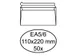 Envelop Hermes bank EA5/6 110x220mm zelfklevend wit pak à 50 stuks