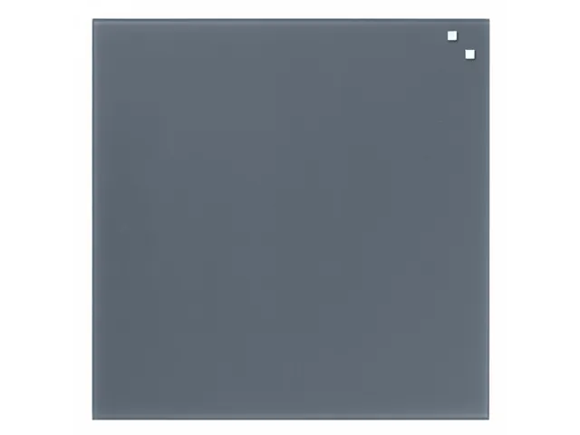 Glasmagneetbord Naga 45x45cm grijs