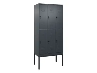 dubbeldekse locker,HxBxD 2120x900x500mm,3x2vak.,vak B 300mm - 1