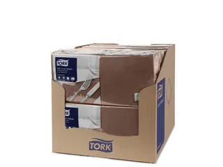 Tork 477872 Soft Lunchservet Advanced Bruin 33x33cm - 3