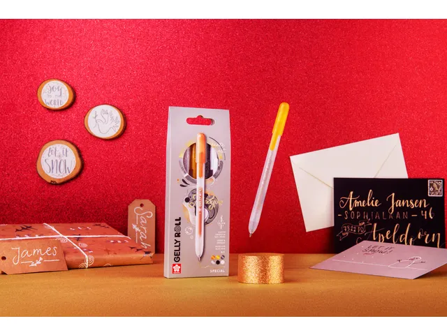 Gelschrijver Sakura Gelly Roll Special 3st goud