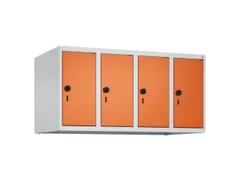 opzetkast,v. locker,4vak.,vak B 250mm,HxBxD 500x1000x500mm,vleugeldeur