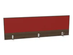 opzetpaneel bureau aanbouw achter NV bruin hickory BN4011-rood 1800mm