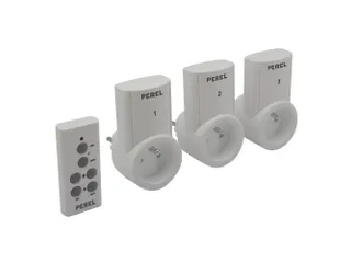 Set Stopcontacten Met Afstandsbediening (3 Stopcontacten + Afstandsbed - 3