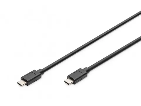 USB Type-C-aansluitkabel Type-C naar C 1m Gen2 5A 10GB 3.1versie Zwart