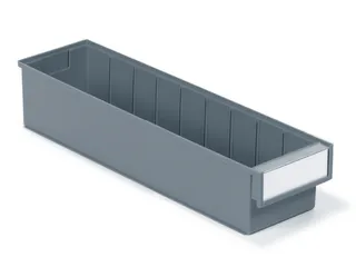 stellingbak,HxBxD 100x132x500mm,PP,grijs - 1