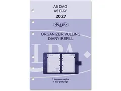 Agendavulling 2027 Kalpa A5 1dag/1pagina