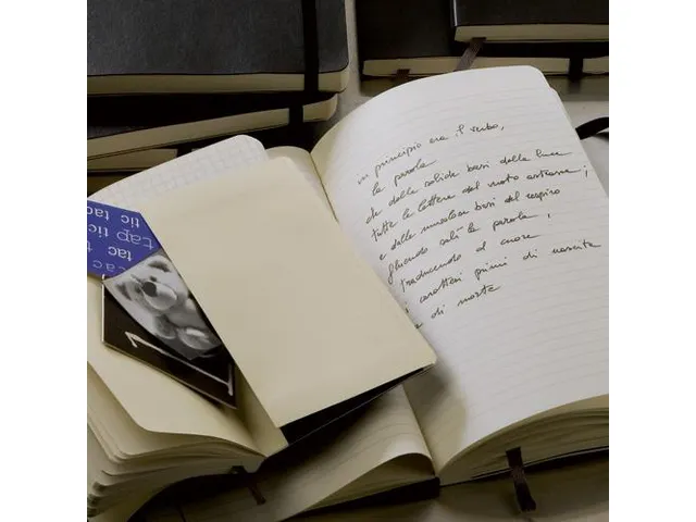 Notitieboek Moleskine large 130x210mm blanco soft cover zwart