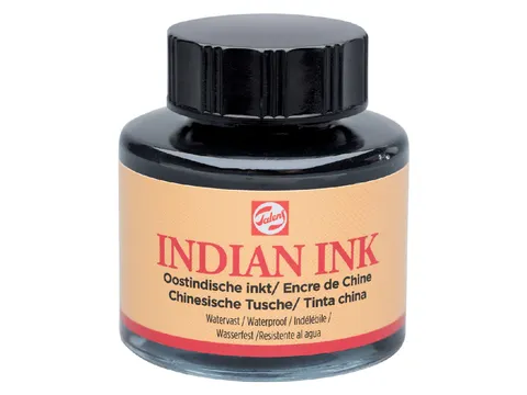 Oost-Indische inkt Talens zwart 30ml