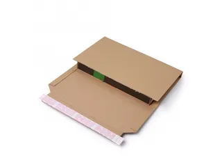 Boekverpakking 270x185mm Hoogte 20-60mm Bruin 25 Stuks - 1