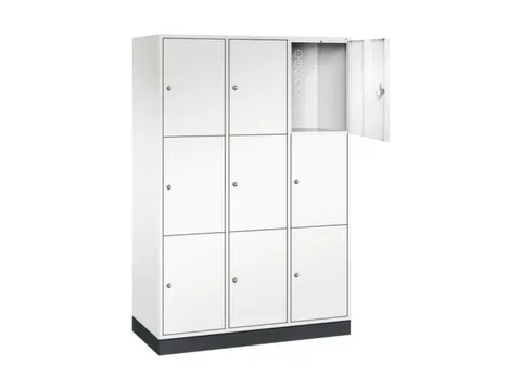 grootvolume-lockersysteem,HxBxD 1950x1220x500mm,3x3vakken,cil.-slot