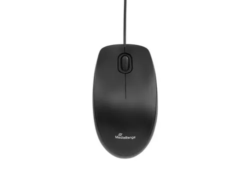MROS212 Optische muis 3 knoppen silent-click bedraad Zwart