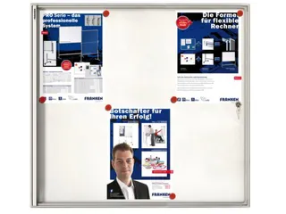 Infovitrine 6xa4 Whiteboard Voor Binnen Frame Deur Acrylglas - 1