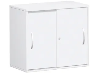 schuifdeurkast,HxBxD 720x800x425mm,1xhouten vloer,2ordnerhoogte - 1