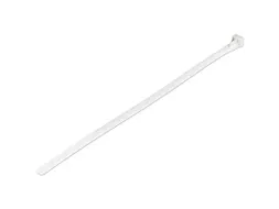 25cm Herbruikbare Kabelbinders wit nylon 100 stuks