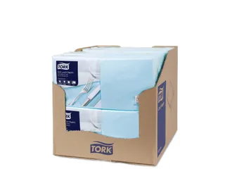 Tork 477871 Soft Lunchservet Advanced Lichtblauw 33x33cm - 3