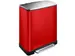 E-Cube recycling pedaalemmer Rood Mat RVS 28+18 Liter