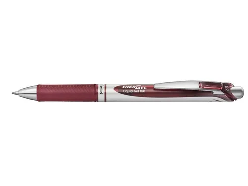 Gelschrijver Pentel BL77 Energel medium bordeaux 0.35 mm