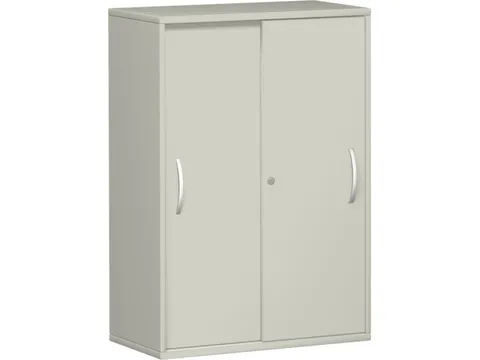 Schuifdeurkast 1150x800x430mm Romp Lichtgrijs Decor Front Lichtgrijs