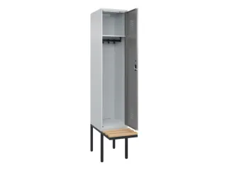 locker met bank,HxBxD 2120x400x815mm,1vak,vak B 400mm,cilinderslot - 1