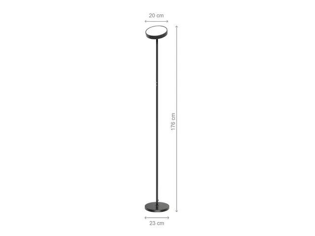 Lampe led sur pied Full Moon30w, 2000lm, IRC95,