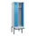 locker met bank,voor scheiding van kleding,HxBxD 2120x600x815mm,2vak