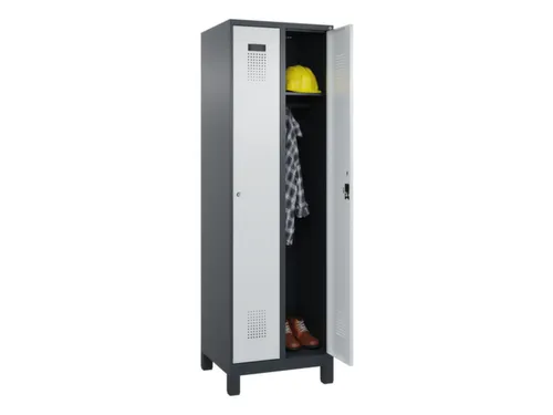 locker,HxBxD 1950x600x500mm,2vak,vak B 300mm,cil.-slot,voeten