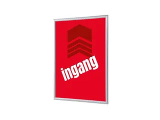 Kliklijst A1 complete set met print "INGANG" Rood - 1