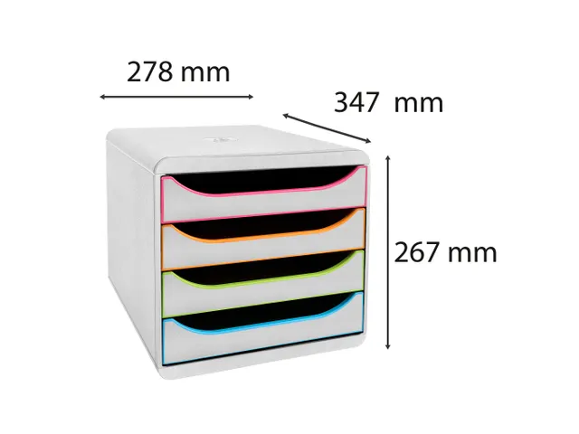 BIG BOX Black Office wit/harlekijn/wit