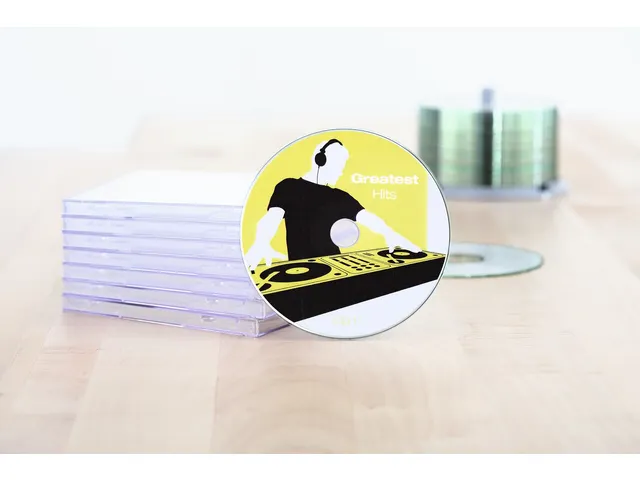 HERMA 4460 CD-etiketten Maxi A4 Ø 116mm/18,5mm mat Wit 200 stuks