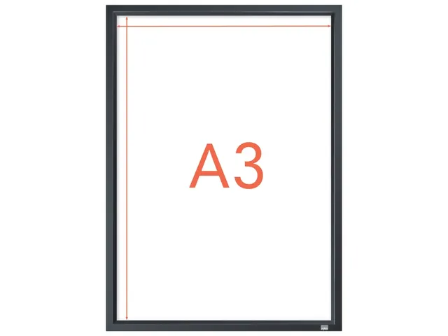 Porte-affiche clipsable Nobo Impression Pro A3 noir