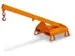 Bras de levage fixe inclinaison 25° pieds de support L 1600mm fixe 1t