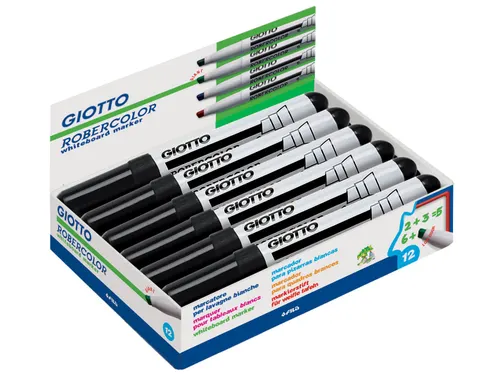 Robercolor whiteboardmarker maxi schuine punt zwart